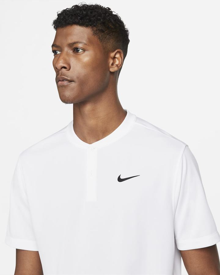 Nike Court Dri-FIT Tennis Muške Polo Majice Bijele Crne | HR-12607PKVL