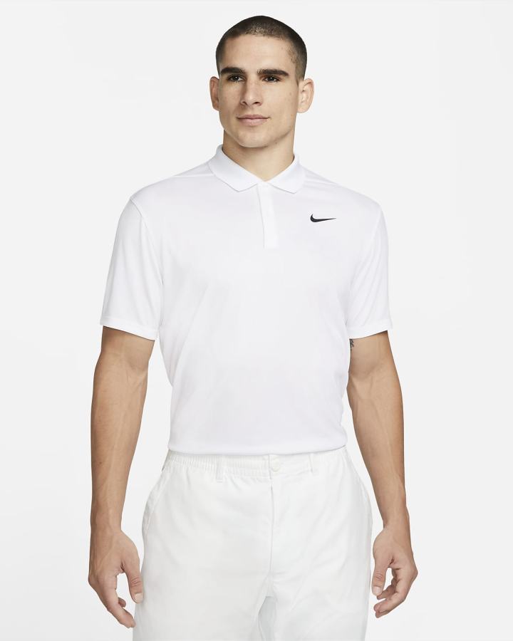 Nike Court Dri-FIT Tennis Muške Polo Majice Crne Bijele | HR-34896FGHP