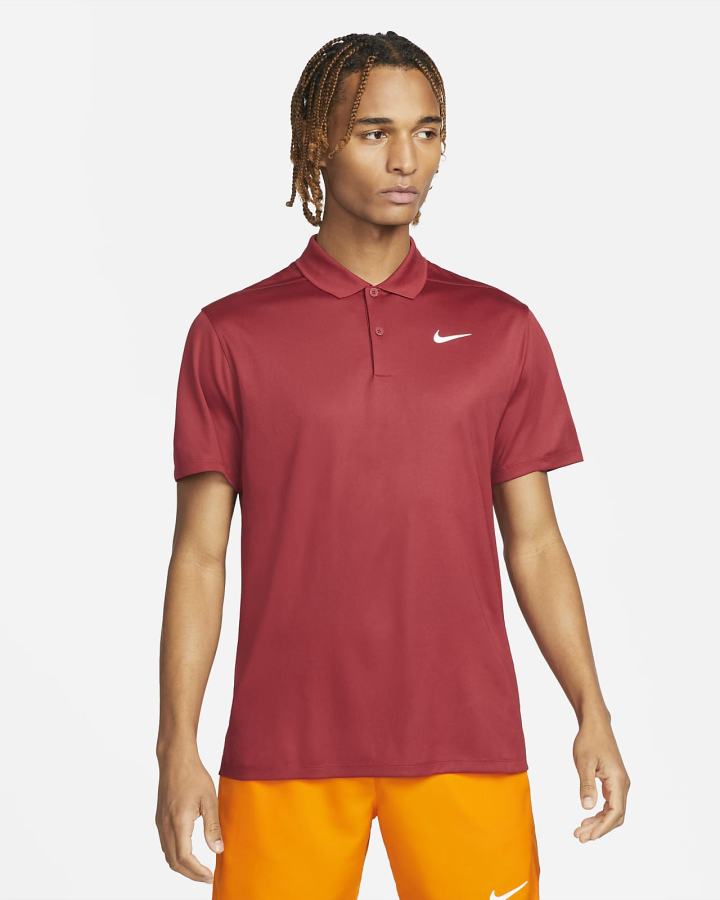 Nike Court Dri-FIT Tennis Muške Polo Majice Bordo Bijele | HR-57462OYSP