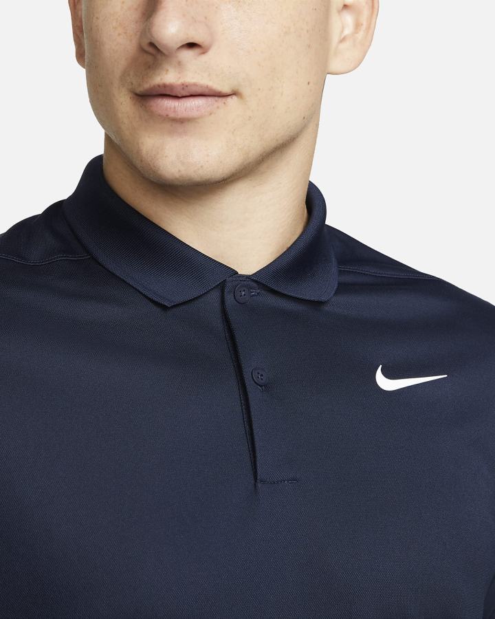 Nike Court Dri-FIT Tennis Muške Polo Majice Obsidijanske Bijele | HR-95642OUNA