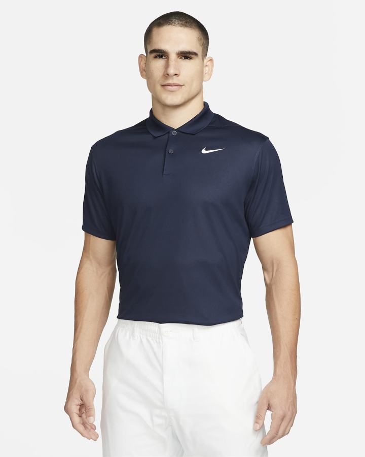 Nike Court Dri-FIT Tennis Muške Polo Majice Obsidijanske Bijele | HR-95642OUNA