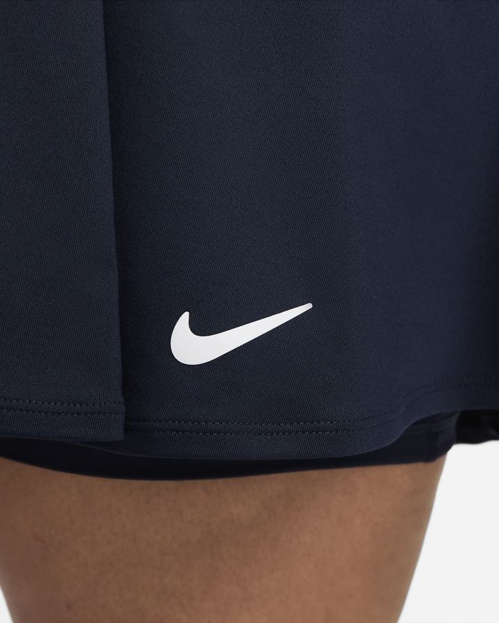 Nike Court Dri-FIT Victory Flouncy Tennis (Plus Size) Ženske Suknje Obsidijanske Bijele | HR-60742ACJF