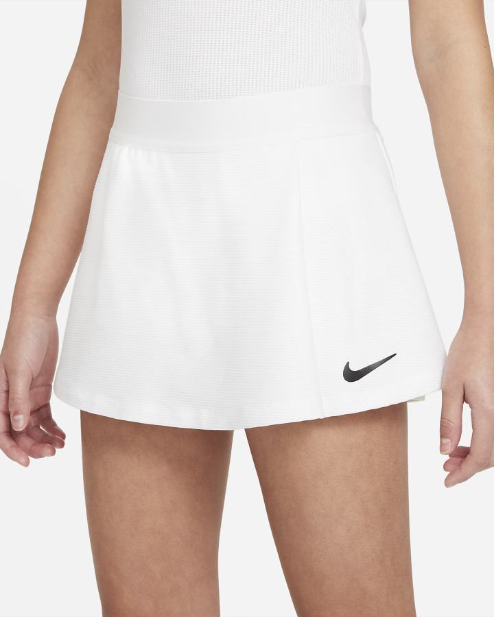 Nike Court Dri-FIT Victory Kids Tennis Za Djevojčice Suknje Bijele Crne | HR-39785YAHP