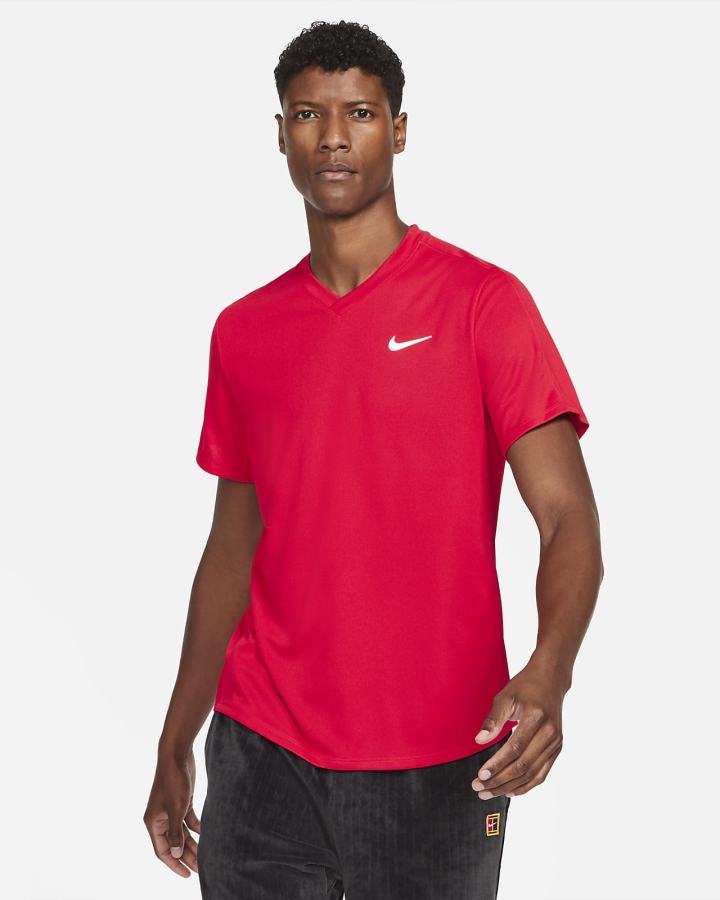 Nike Court Dri-FIT Victory Tennis Top Muške Majice Bijele | HR-02861RHSP