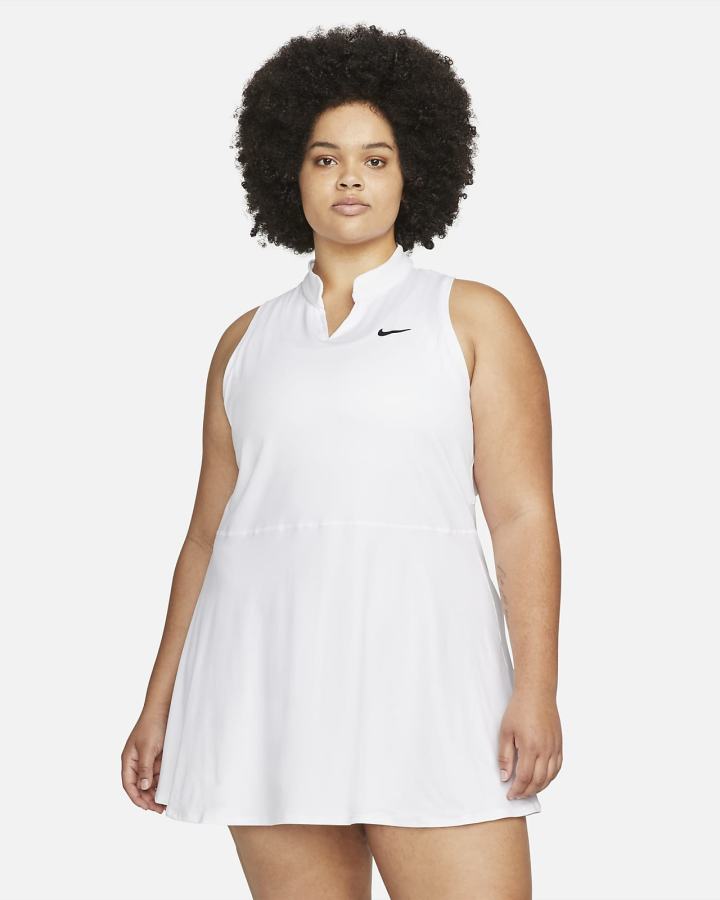 Nike Court Dri-FIT Victory Tennis Ženske Haljine Bijele Crne | HR-28913GEMK