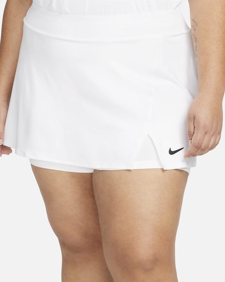 Nike Court Dri-FIT Victory Tennis Ženske Suknje Bijele Crne | HR-46371SBAK