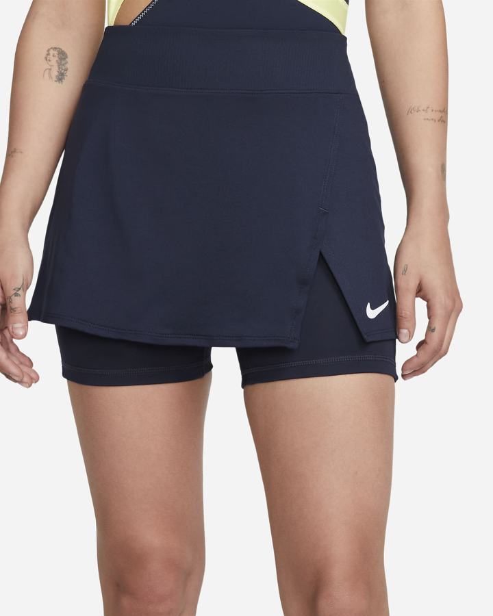 Nike Court Dri-FIT Victory Tennis Ženske Suknje Obsidijanske Bijele | HR-70936FREB