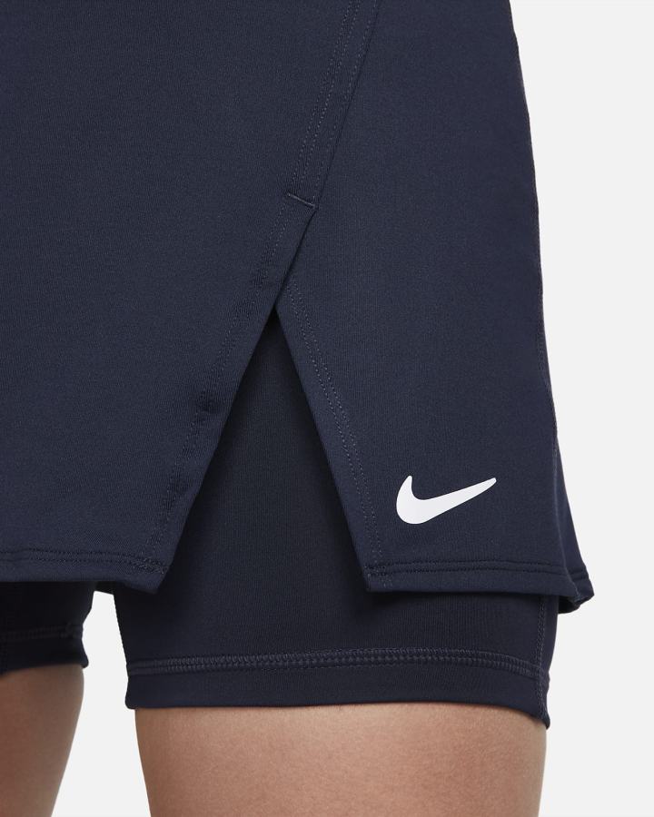 Nike Court Dri-FIT Victory Tennis Ženske Suknje Obsidijanske Bijele | HR-70936FREB