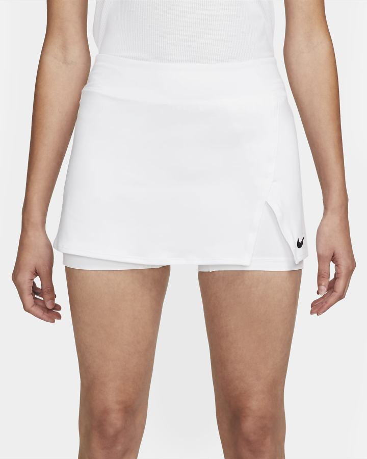 Nike Court Dri-FIT Victory Tennis Ženske Suknje Bijele Crne | HR-90765FSUE