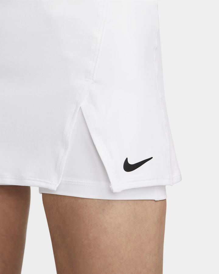 Nike Court Dri-FIT Victory Tennis Ženske Suknje Bijele Crne | HR-90765FSUE