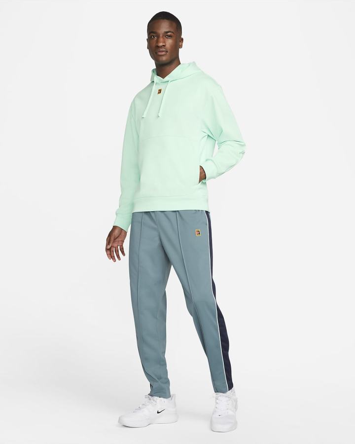 Nike Court Fleece Tennis Muške Majica S Kapuljačom Menta | HR-65497WGAF