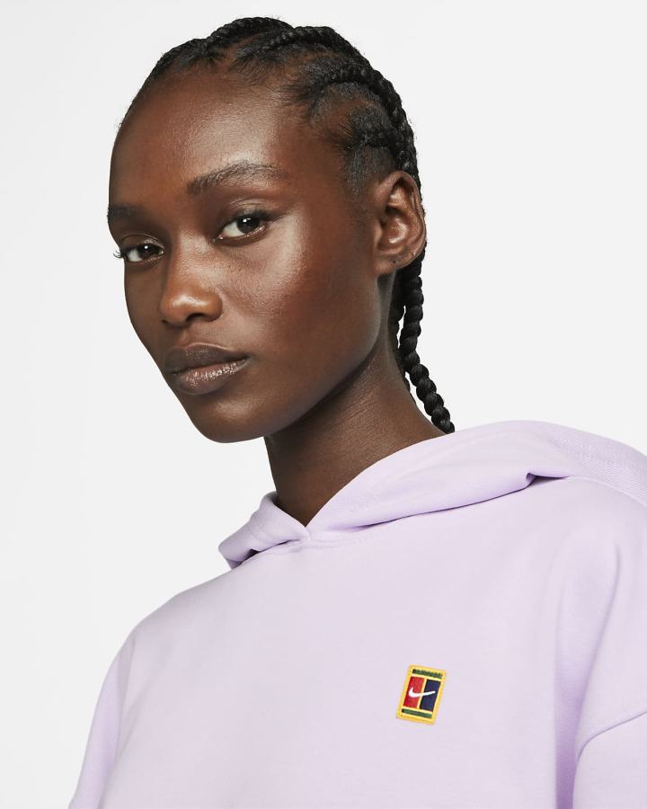 Nike Court Fleece Tennis Ženske Majica S Kapuljačom Ljubičaste | HR-34710ASDR