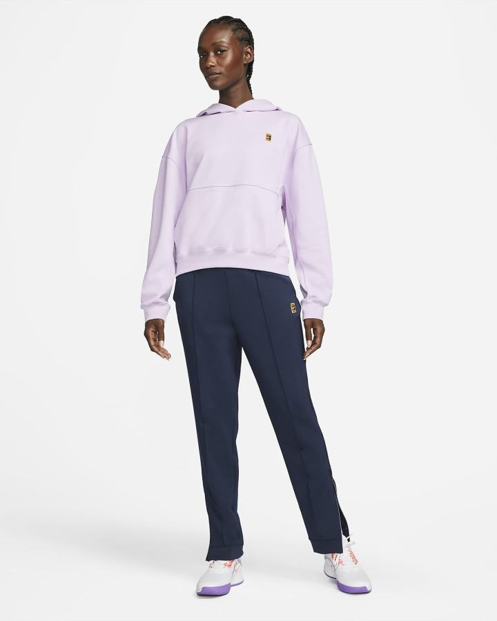 Nike Court Fleece Tennis Ženske Majica S Kapuljačom Ljubičaste | HR-34710ASDR