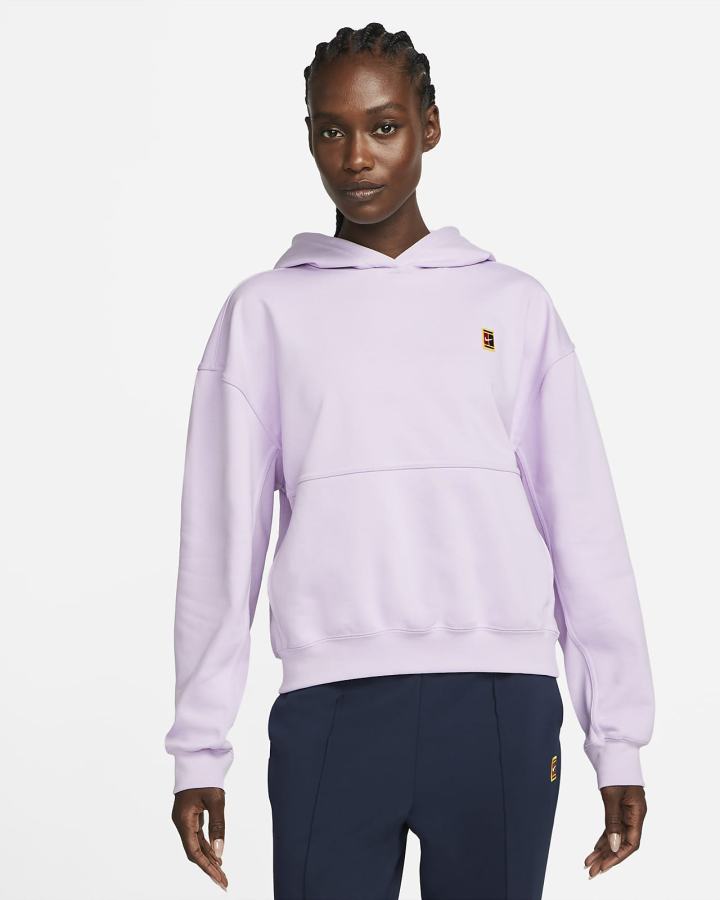 Nike Court Fleece Tennis Ženske Majica S Kapuljačom Ljubičaste | HR-34710ASDR