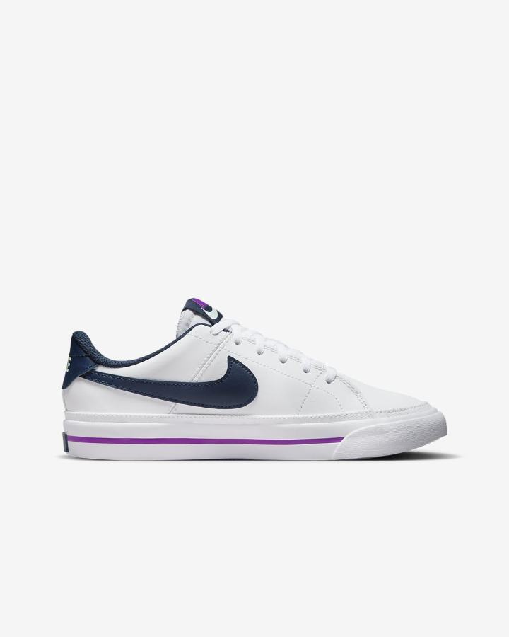 Nike Court Legacy Kids Za Dječake Tenisiće Bijele Menta Ljubičaste Tamnoplave | HR-26934IQKG