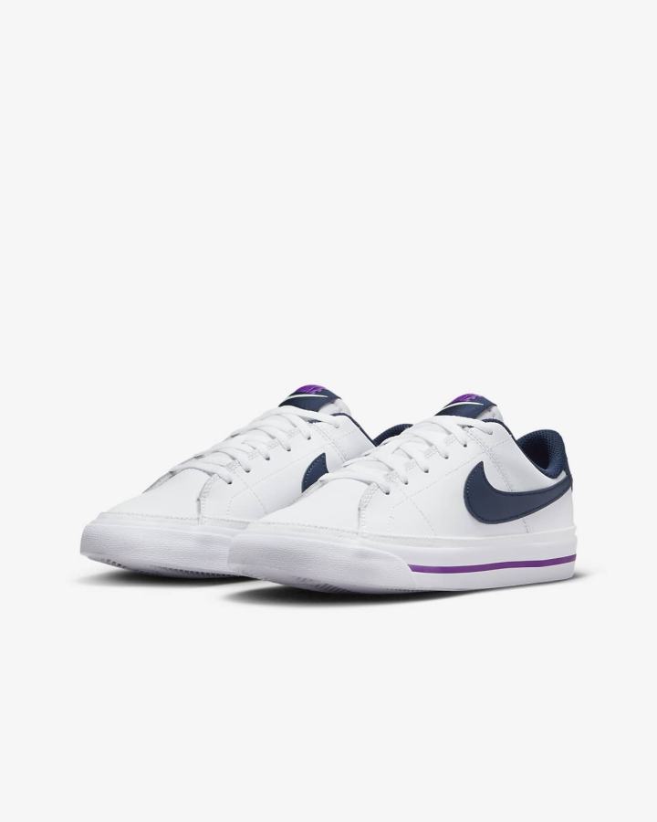 Nike Court Legacy Kids Za Dječake Tenisiće Bijele Menta Ljubičaste Tamnoplave | HR-26934IQKG