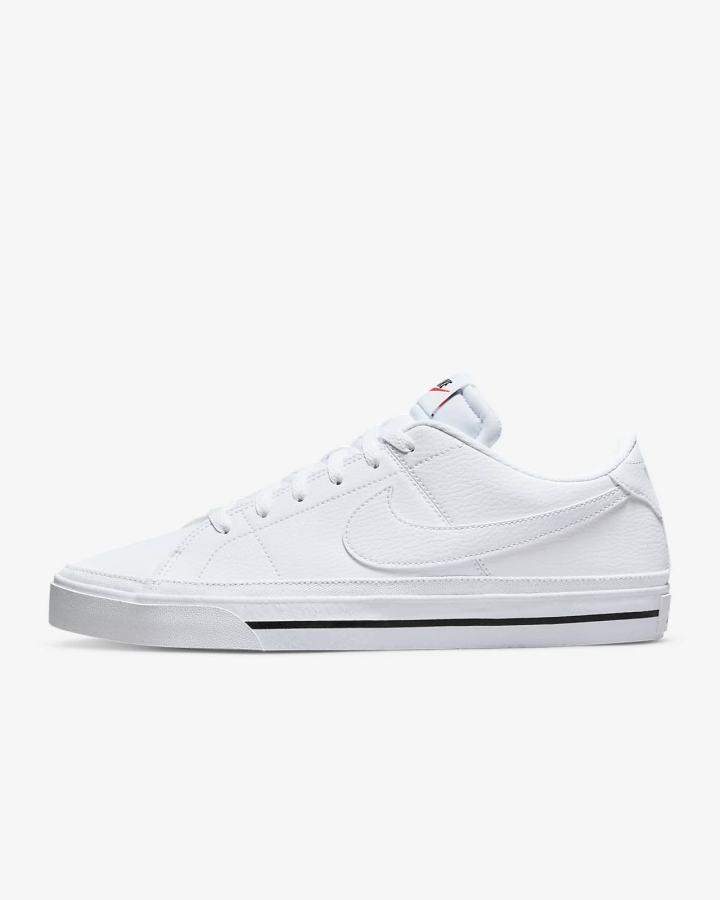 Nike Court Legacy Muške Tenisiće Bijele Crne Bijele | HR-68502QSMO