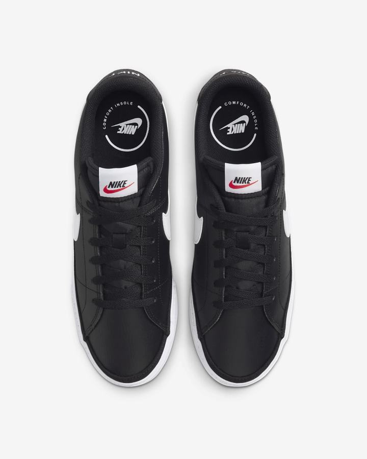 Nike Court Legacy Muške Tenisiće Crne Bijele | HR-72140GWEM