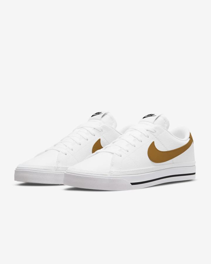 Nike Court Legacy Next Nature Ženske Tenisiće Bijele Crne Zlatne | HR-02679JSKR