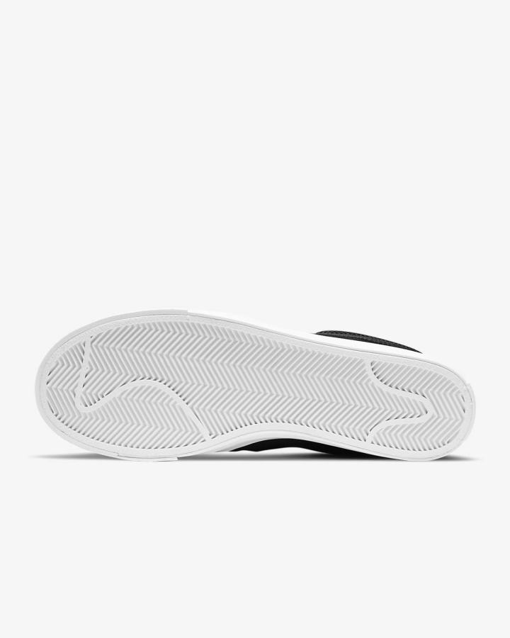 Nike Court Legacy Ženske Slip On Cipele Crne Platine Bijele | HR-93785CXOT