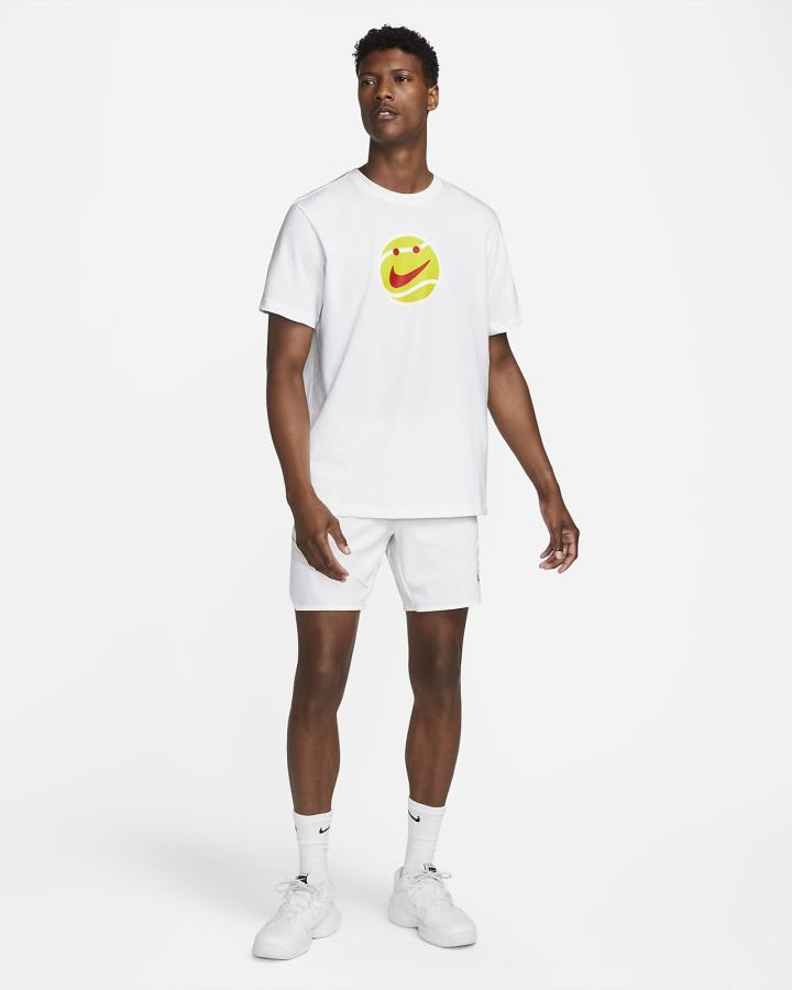 Nike Court Tennis Muške Majice Bijele | HR-65790JBCK