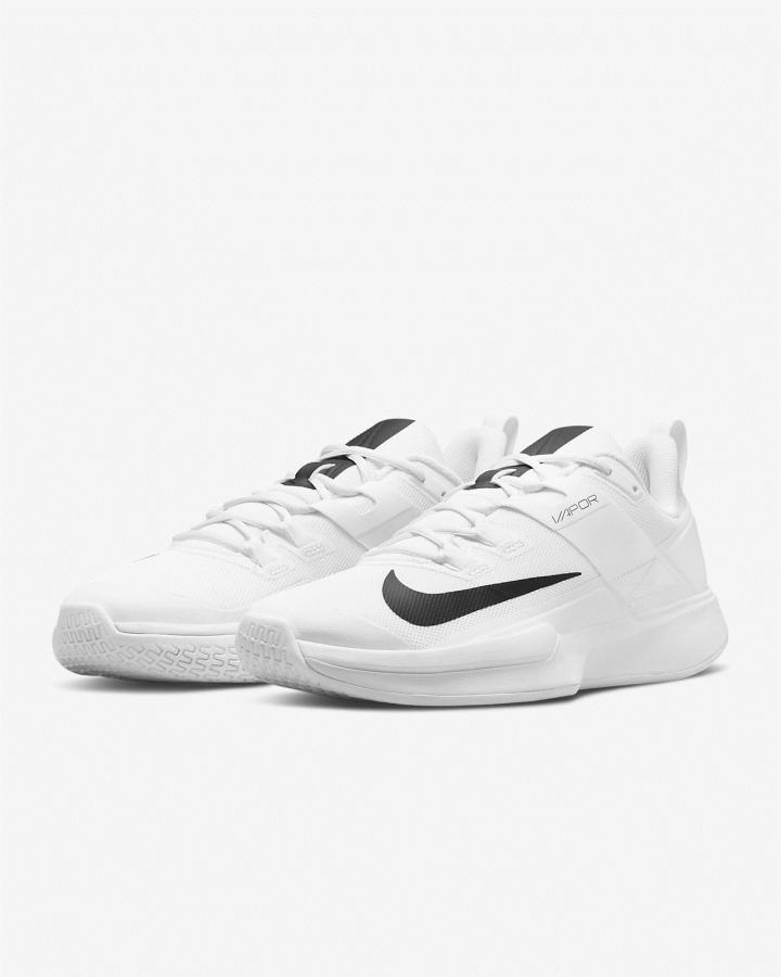 Nike Court Vapor Lite Hard Court Muške Tenisiće Bijele Crne | HR-72031BUHQ