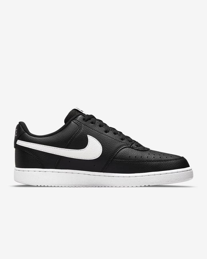 Nike Court Vision Low Next Nature Muške Tenisiće Crne Bijele | HR-14986ZJYW