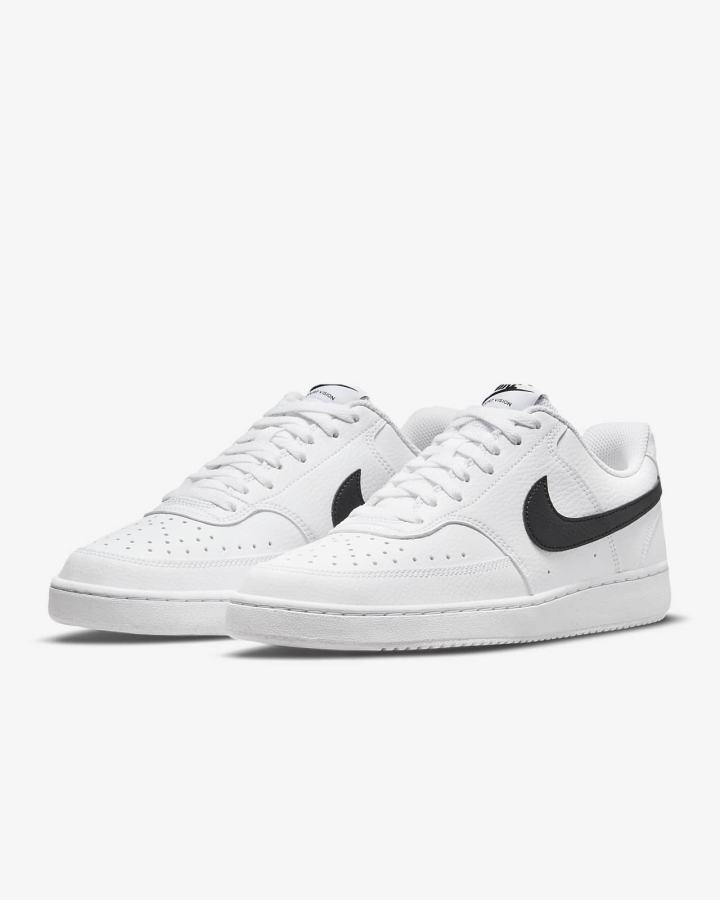 Nike Court Vision Low Next Nature Ženske Tenisiće Bijele Crne | HR-79310NTAE