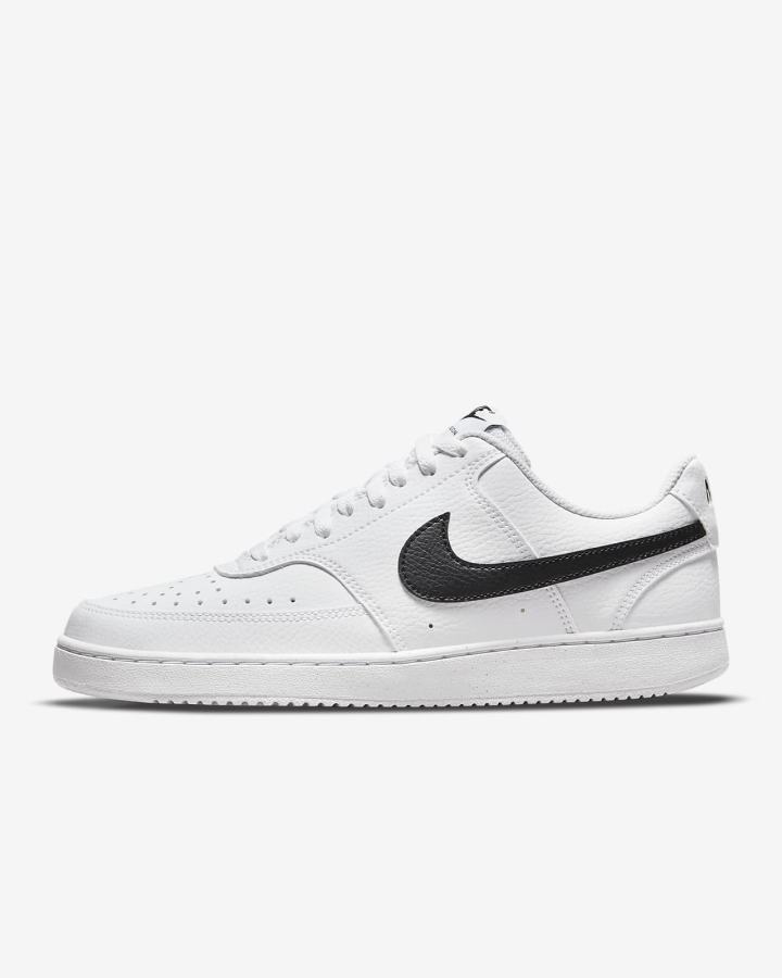 Nike Court Vision Low Next Nature Ženske Tenisiće Bijele Crne | HR-79310NTAE