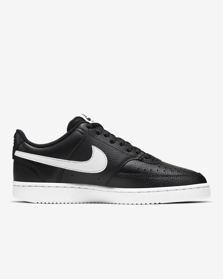 Nike Court Vision Low Ženske Tenisiće Crne Bijele | HR-40675ANFO