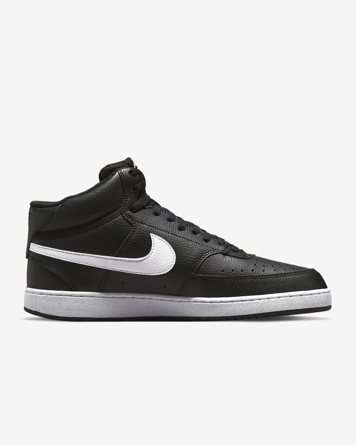 Nike Court Vision Mid Next Nature Muške Tenisiće Crne Bijele | HR-39684PRSM