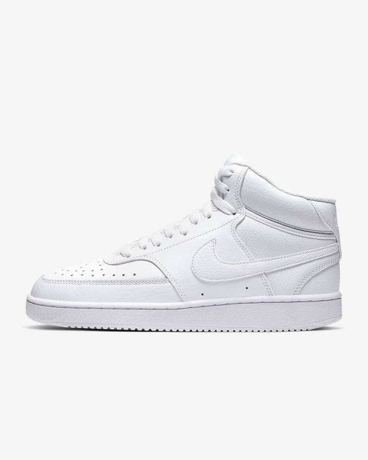 Nike Court Vision Mid Ženske Tenisiće Bijele | HR-74981FYEJ