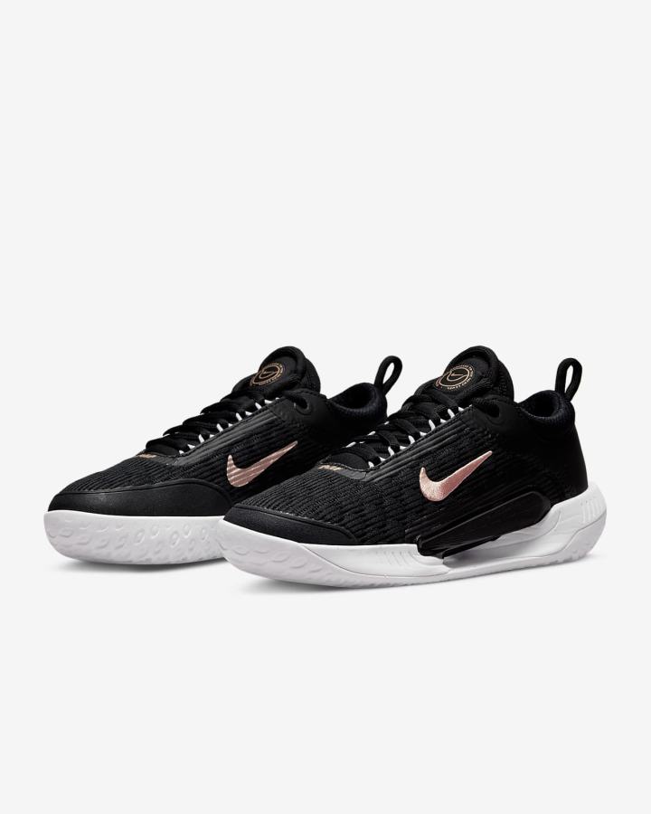 Nike Court Zoom NXT Hard Court Ženske Tenisiće Crne Bijele Metalne Crvene Smeđe | HR-06534EMQG