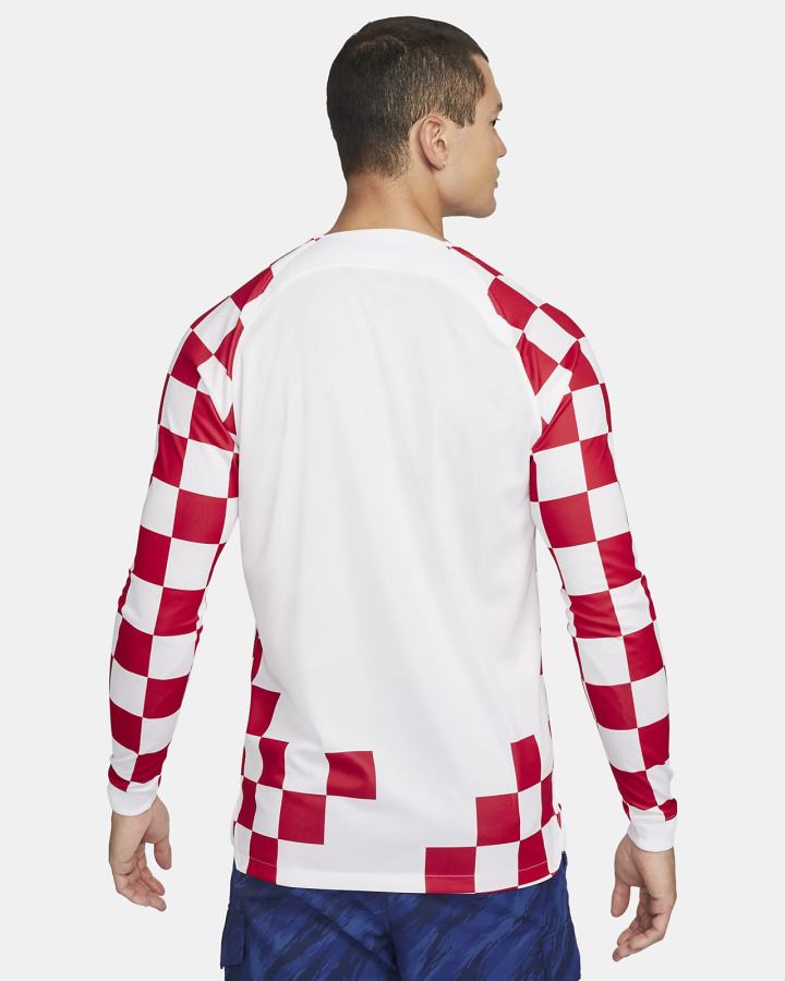 Nike Croatia 2022/23 Stadium Home Dri-FIT Long-Sleeve Soccer Muške Dres Bijele Plave | HR-90256XGZV