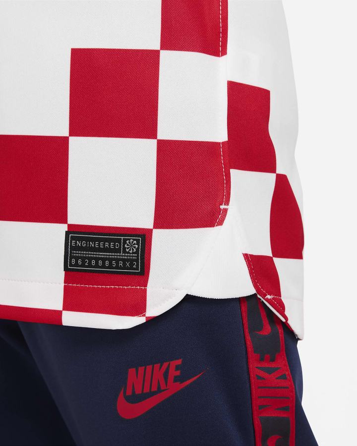 Nike Croatia 2022/23 Stadium Home Kids Dri-FIT Soccer Za Dječake Dres Bijele Plave | HR-27490ORBY