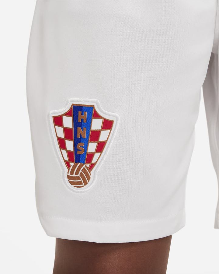 Nike Croatia 2022/23 Stadium Home Kids Dri-FIT Soccer Za Djevojčice Kratke Hlače Bijele Plave | HR-54068SLTJ