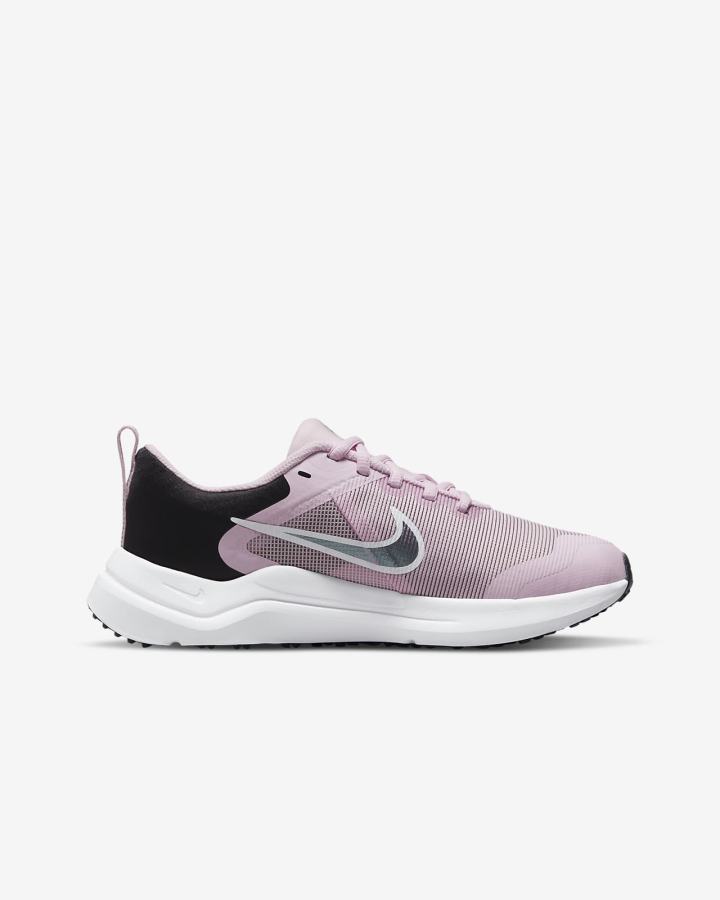 Nike Downshifter 12 Kids Road Za Djevojčice Tenisiće Roze Crne Plave Sive | HR-49783LMKN