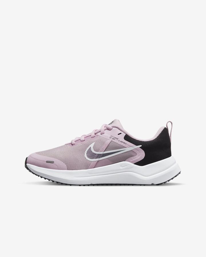 Nike Downshifter 12 Kids Road Za Djevojčice Tenisiće Roze Crne Plave Sive | HR-49783LMKN