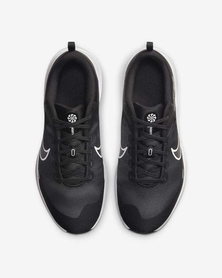 Nike Downshifter 12 Road Muške Tenisiće Crne Tamno Sive Platine Bijele | HR-12839OJBR