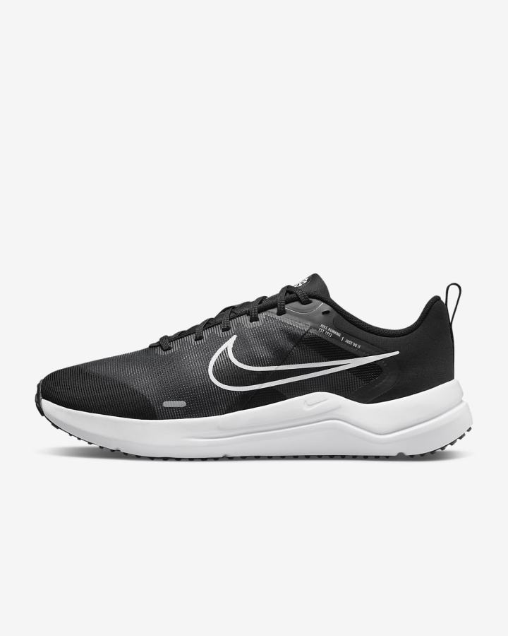 Nike Downshifter 12 Road Muške Tenisiće Crne Tamno Sive Platine Bijele | HR-12839OJBR