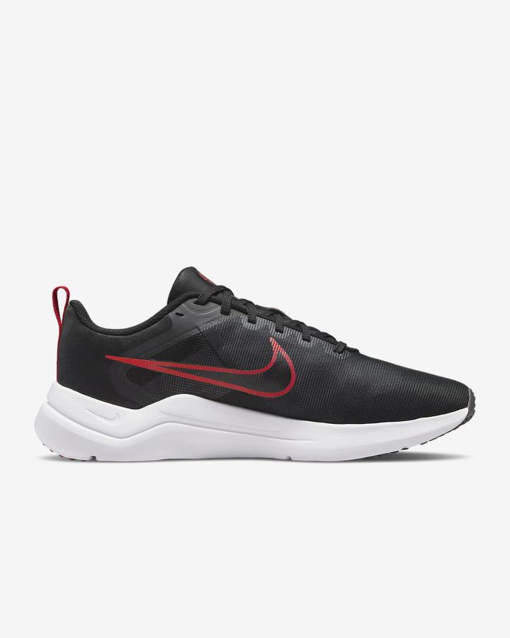 Nike Downshifter 12 Road Muške Tenisiće Crne Tamno Sive Svijetlo Sive Bijele | HR-46205YXNF