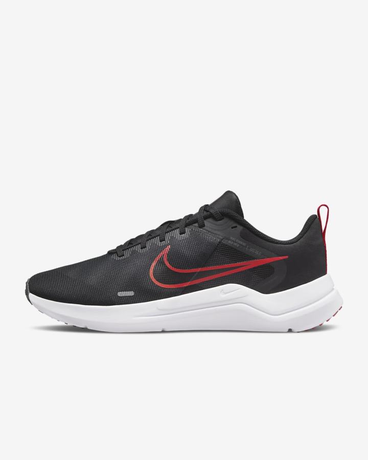 Nike Downshifter 12 Road Muške Tenisiće Crne Tamno Sive Svijetlo Sive Bijele | HR-46205YXNF