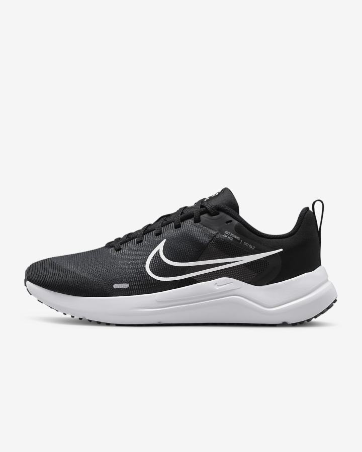 Nike Downshifter 12 Road Ženske Tenisiće Crne Sive Platine Bijele | HR-26915KRGX