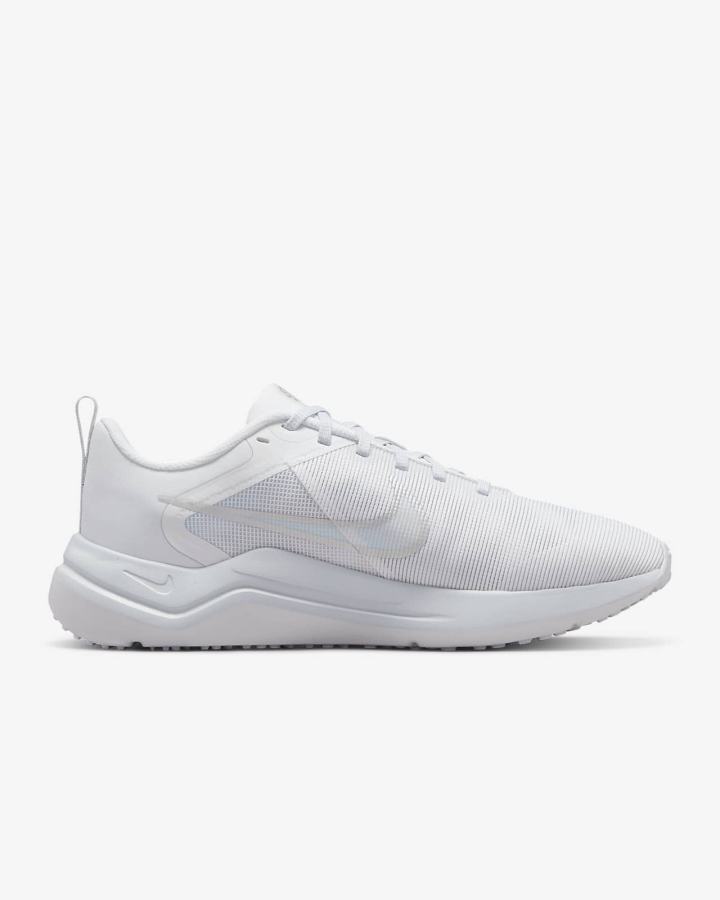 Nike Downshifter 12 Road Ženske Tenisiće Bijele Platine Metalne Srebrne | HR-75841BFZM