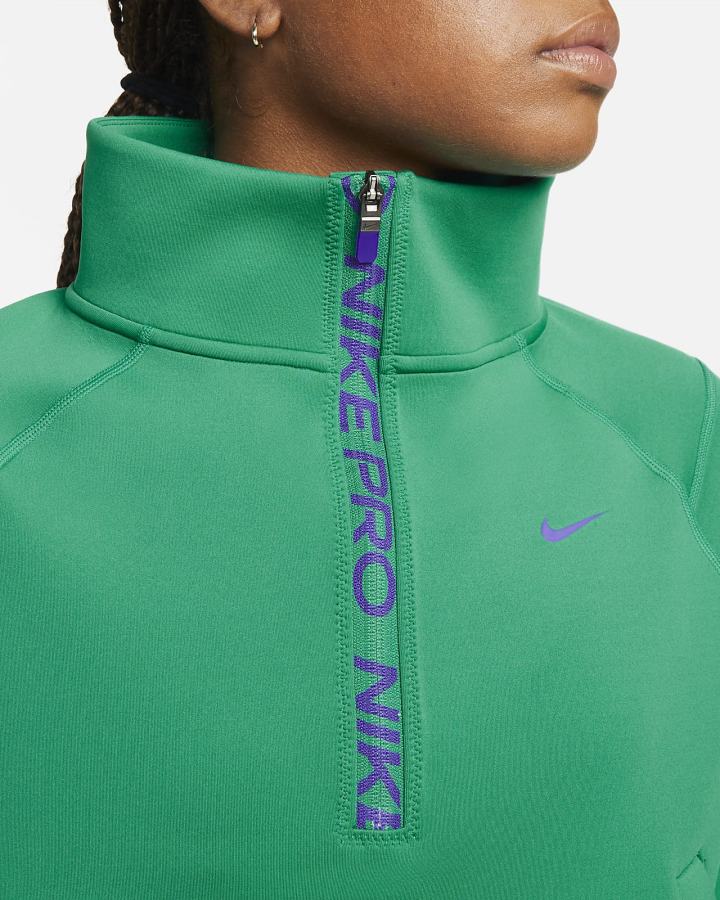 Nike Dri-FIT 1/2-Zip Training Top Ženske Pulover Zelene | HR-17056UCRO