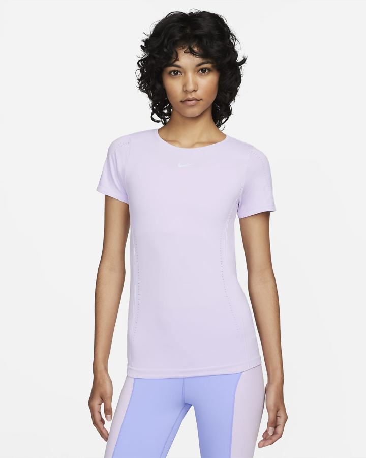 Nike Dri-FIT ADV Aura Slim-Fit Short-Sleeve Top Ženske Majice Ljubičaste | HR-96120ZJXY