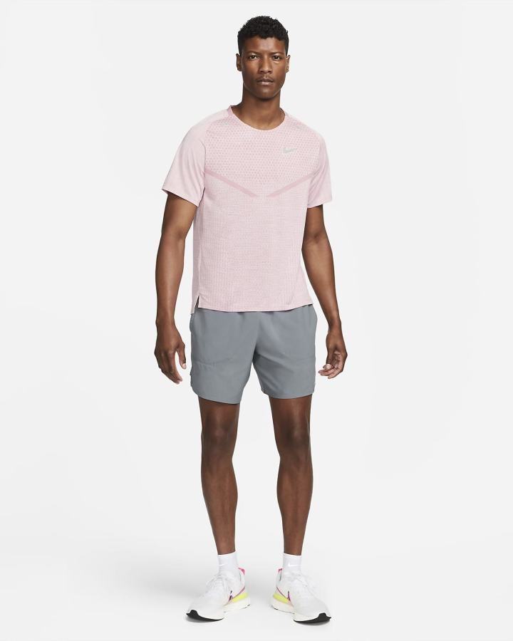 Nike Dri-FIT ADV TechKnit Ultra Short-Sleeve Muške Majice Roze | HR-25947PUKT