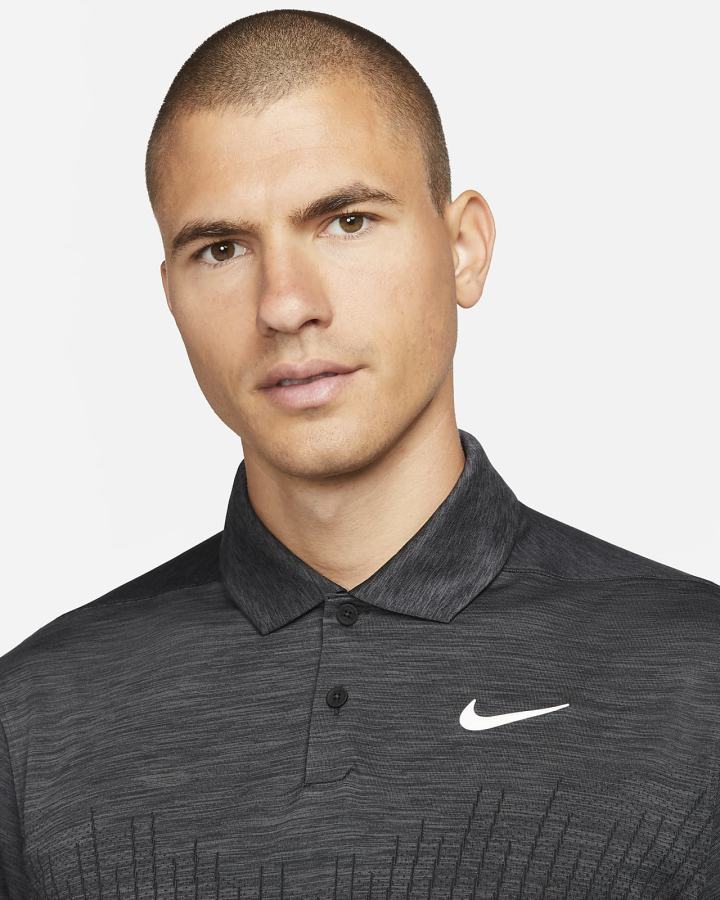 Nike Dri-FIT ADV Vapor Engineered Golf Muške Polo Majice Crne Sive Bijele | HR-32541XEON