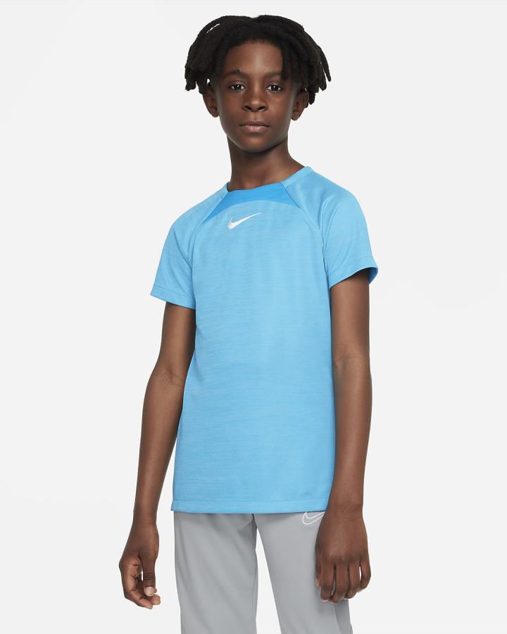 Nike Dri-FIT Academy Kids Short-Sleeve Soccer Top Za Dječake Majice Plave Bijele | HR-94825MZQB