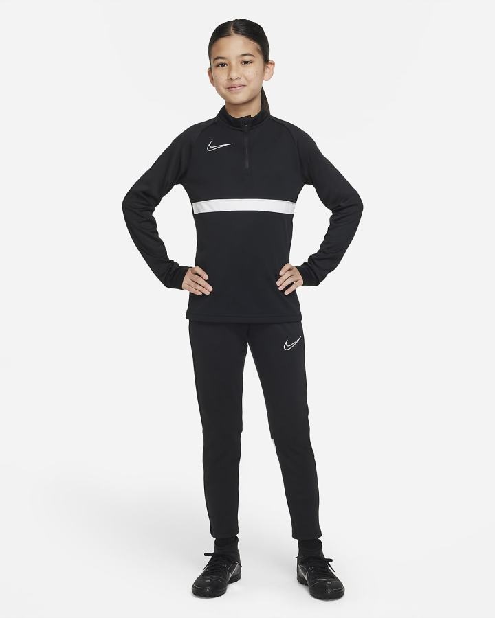 Nike Dri-FIT Academy Kids Soccer Drill Top Za Djevojčice Pulover Crne Bijele | HR-43169OEIH